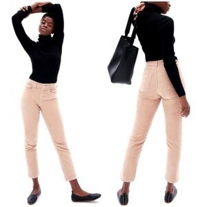 Everlane Baby Cord Cheeky Corduroy Pants in Pink